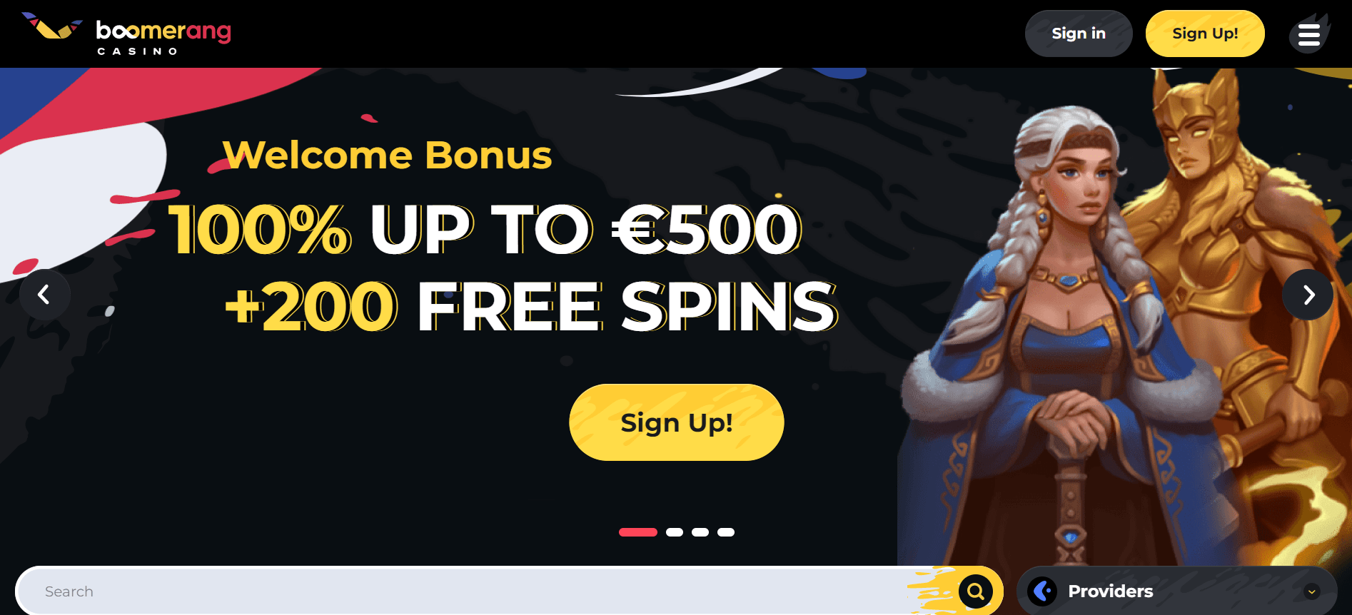 Boomerang Casino bonus